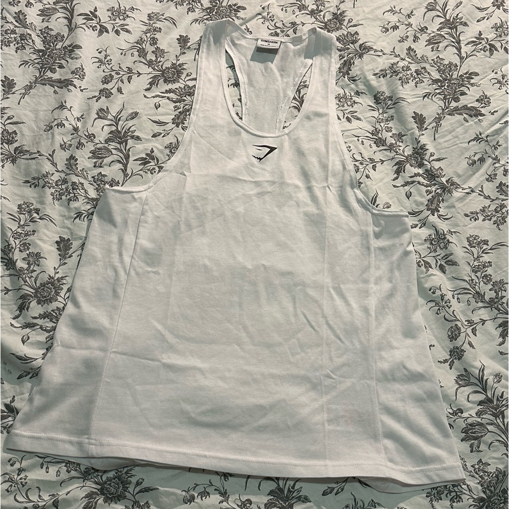 Gymshark Men’s React Stringer, White, Medium